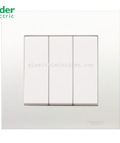 Bộ công tắc ba 1 chiều 16A Shneider màu trắng - KB33_1_WE_G19