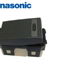 CÔNG TẮC 1 CHIỀU REFINA, MÀU ĐEN ÁNH KIM WEG55317MB PANASONIC