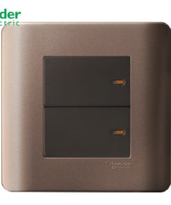 BỘ CÔNG TẮC ĐÔI 1 CHIỀU 16A SCHNEIDER MÀU ĐỒNG- E8432_1_SZ_G19