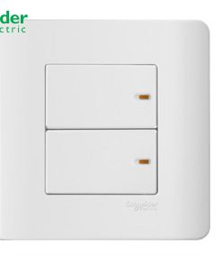 BỘ CÔNG TẮC ĐÔI 1 CHIỀU 16A SCHNEIDER MÀU TRẮNG- E8432_1_G19