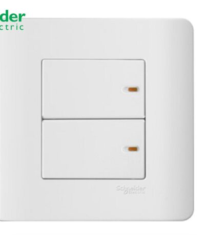 BỘ CÔNG TẮC ĐÔI 1 CHIỀU 16A SCHNEIDER MÀU TRẮNG- E8432_1_G19