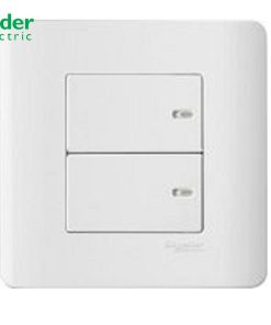BỘ CÔNG TẮC ĐÔI 2 CHIỀU 16A SCHNEIDER MÀU TRẮNG - E8432_2_G19