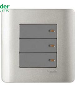 BỘ CÔNG TẮC BA 1 CHIỀU 16A SCHNEIDER MÀU XÁM- E8433_1_SA_G19