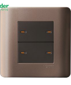 BỘ CÔNG TẮC BỐN 1 CHIỀU 16A SCHNEIDER MÀU ĐỒNG- E8434_1_SZ_G19