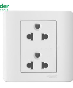 BỘ Ổ CẮM ĐÔI 3 CHẤU 16A SCHNEIDER MÀU TRẮNG E84426JES2_WE_G19