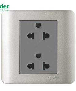 BỘ Ổ CẮM ĐÔI 3 CHẤU 16A SCHNEIDER MÀU XÁM E84426JES2_SA_G19