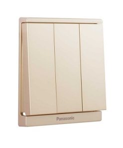 Bộ 3 công tắc 1 chiều Moderva màu vàng