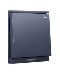 Bộ 1 công tắc 1 chiều Moderva màu xám có đèn báo