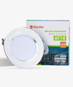 Đèn LED âm trần 7W viền vàng / bạc Rạng Đông AT10 90/7W