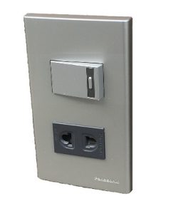 Cong tac o cam mau xám