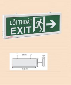 Đèn lối thoát hiểm 2 mặt KT-120