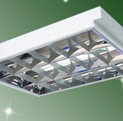 Máng đèn xương cá 3 bóng 600×600/Máng đèn 3 bóng 0m6 Rạng Đông