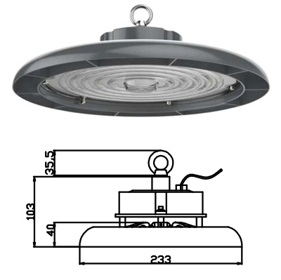 Đèn nhà xưởng 100W Osram / LDPFM HB 100W 865 WVHE