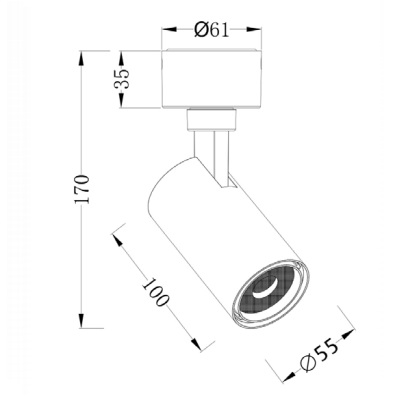 Đèn thanh ray đế ngồi 12W OSRAM